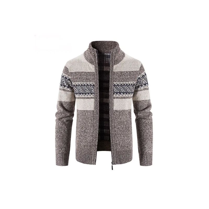 Mens Navy Wool Cardigan